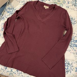 Maroon / Wine LOFT outlet sweater